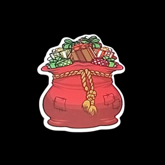 🎯 10 for $12 / Santa Sack with Gifts, Christmas Tree Chipboard Ornament - Picture 7 of 9